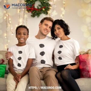 snowman costume shirt three black buttons on white snow man shirt tshirt