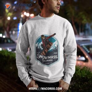snowmass colorado snowboarding shirt sweatshirt