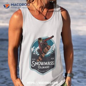 snowmass colorado snowboarding shirt tank top