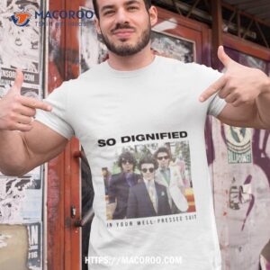 So Dignified In Your Well Pressed Suit The Album Jonas Brothers Tour 2023 Shirt