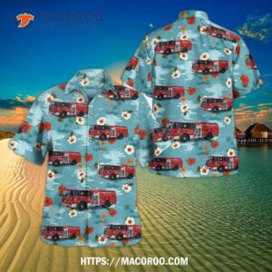 Social  Pitcairn, Pennsylvania, Pitcairn Hose Company No. 1 Hawaiian Shirt Social