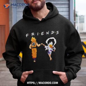 Songoku Super Saiyan 2 And Monkey D Luffy Gear 5 Friends Shirt 1 songoku super saiyan 2 and monkey d luffy gear 5 friends shirt hoodie