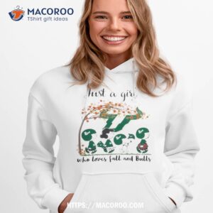 South Florida Bulls Peanuts Cartoon Just A Girl Who Loves Fall And Bulls Logo Shirt 2 south florida bulls peanuts cartoon just a girl who loves fall and bulls logo shirt hoodie 1