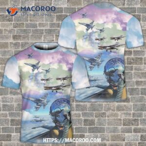 Spanish Air And Space Force Boeing F/a-18 Hornet Pilot 3D T-Shirt
