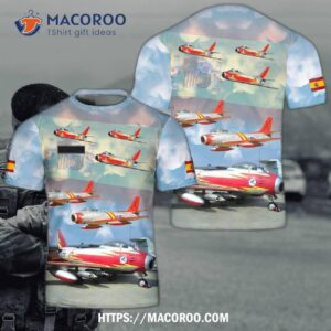 Spanish Air And Space Force Patrulla Ascua Aerobatic Team 3D T-shirt