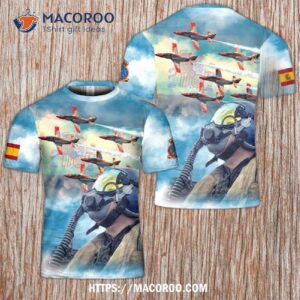 Spanish Air And Space Force Patrulla Guila (“eagle Patrol”) Aerobatic Demonstration Team 3D T-Shirt