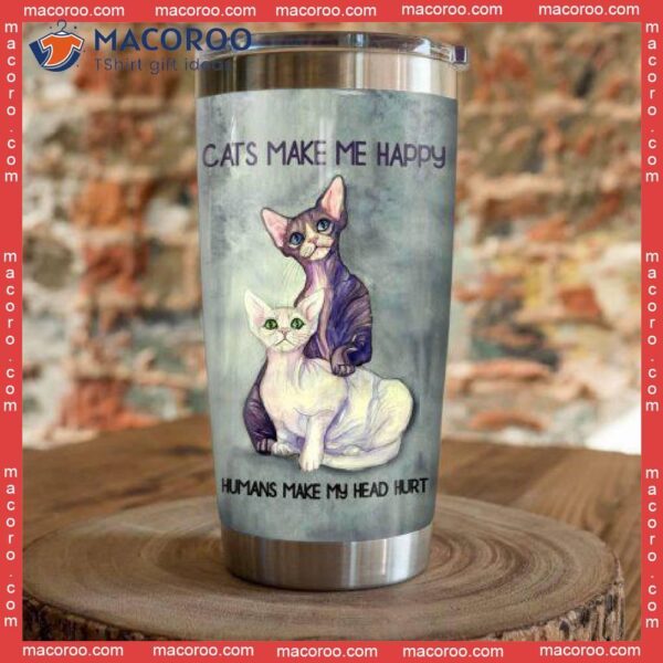 Sphynx Cat Stainless Steel Tumbler