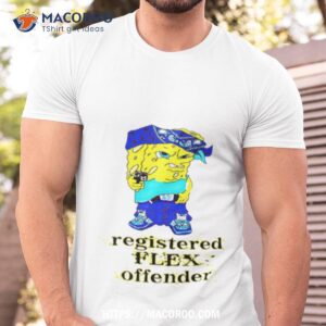 spongebob registered flex offender shirt tshirt