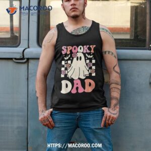 spooky dad halloween ghost costume retro groovy shirt small father s day gifts tank top 2