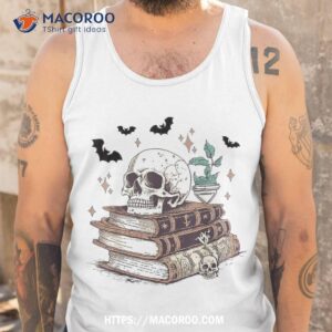 spooky spell books epinasty halloween book lovers shirt halloween gift tank top