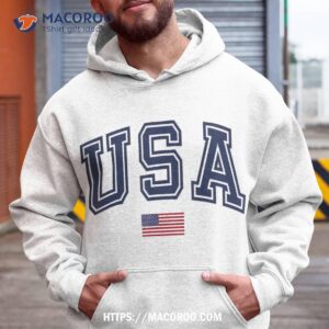 sports font usa american flag 4th of july spirit patriotic shirt gifts for black dads hoodie