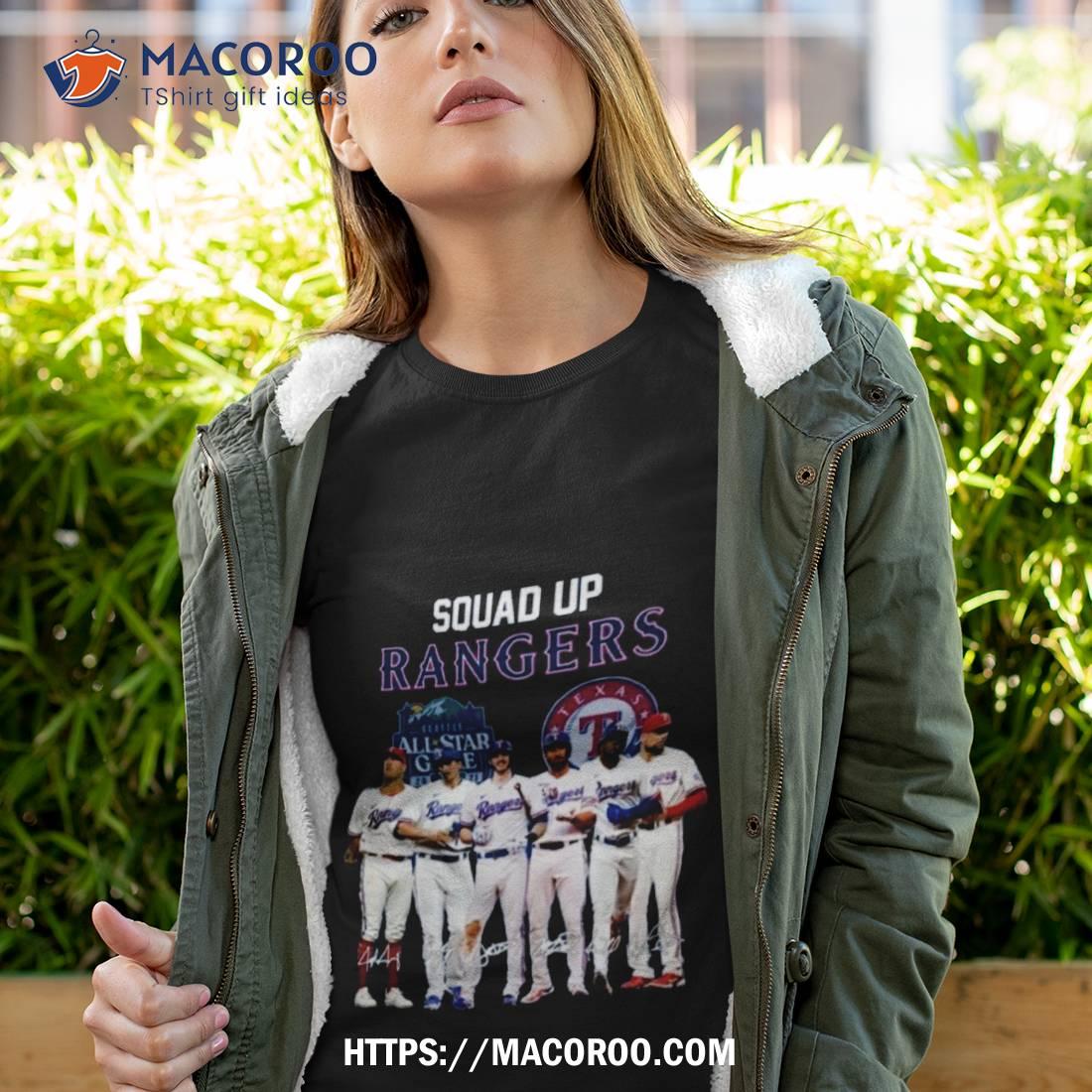 Official texas Rangers team player signatures shirt, hoodie, sweatshirt for  men and women