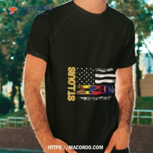 St Louis All Team Sports Flag Cardinals Blues City Sc And Battlehawks Shirt