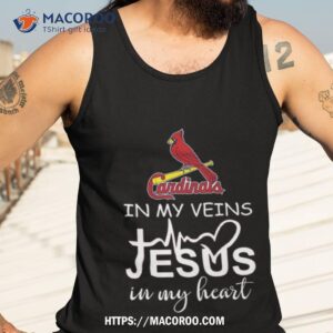 st louis cardinals logo 2023 in my veins jesus in my hearshirt tank top 3