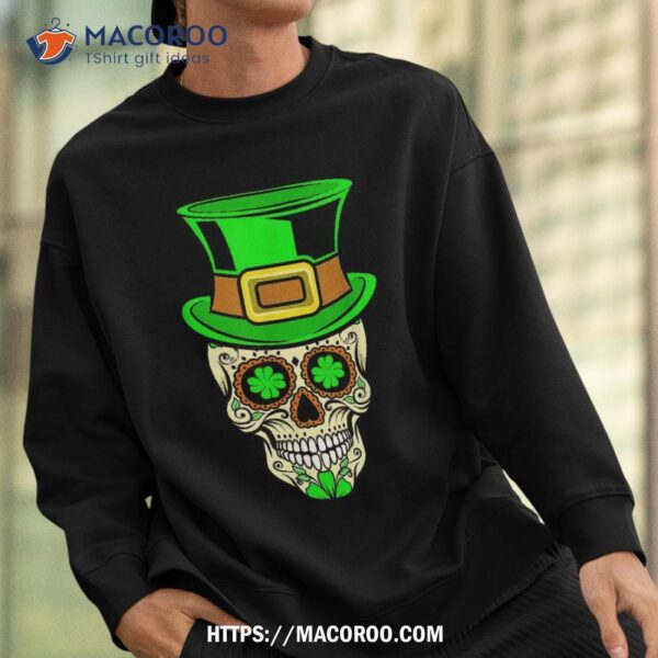 St Patricks Day Halloween Party Skull Leprechaun Irish Shirt, Spooky Scary Skeletons