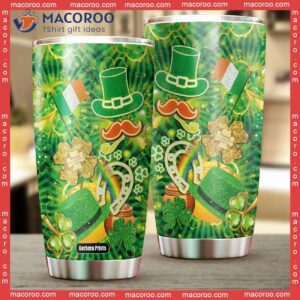 st patricks day lucky irish stainless steel tumbler 1