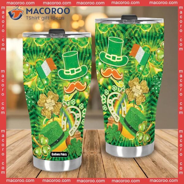 St Patricks Day Lucky Irish Stainless Steel Tumbler