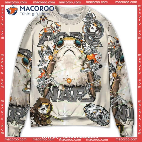 Star Wars Ugly Christmas Sweater Porg So Cute