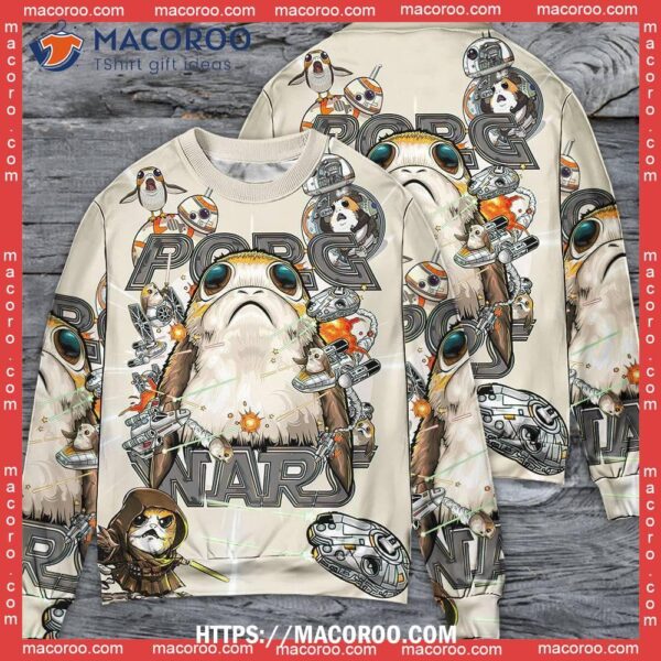 Star Wars Ugly Christmas Sweater Porg So Cute