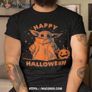 star wars the mandalorian child happy halloween shirt halloween michael tshirt