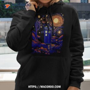 starry tardis shirt hoodie