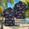 Staten Island, New York, Fdny Engine 161 Ladder 81 Hawaiian Shirt