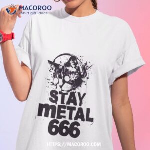 Stay Metal 666 Cat Metalhead Shirt Stay Metal 666 Cat Metalhead Shirt