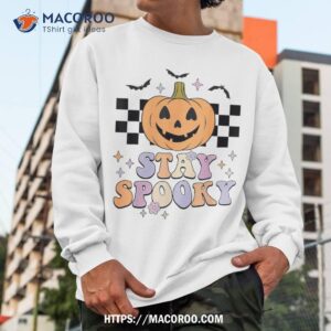 stay spooky shirt halloween ghost shirt scary skull sweatshirt