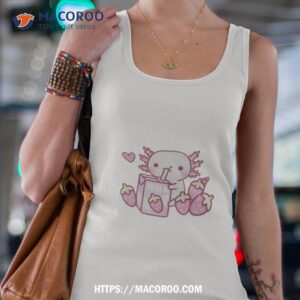 Strawberry Milk Axolotl Shirt 2 strawberry milk axolotl shirt tank top 4