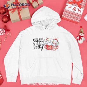 sublimation christmas snow hot drink merry shirt snowman t shirt hoodie