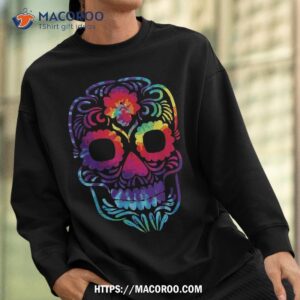 sugar skull dia de los muertos halloween costume shirt spooky scary skeletons sweatshirt