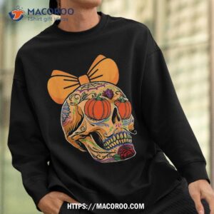 sugar skull pumpkin eye girl cool halloween gifts shirt skeleton masks sweatshirt