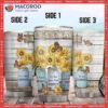 Sunflower Butterflies Faith Stainless Steel Tumbler