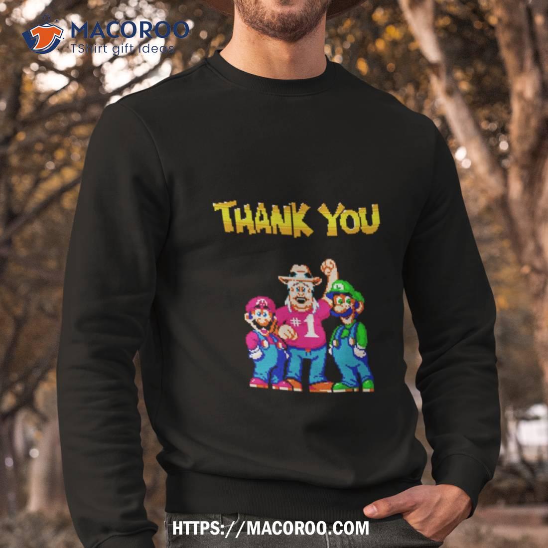 Super Mario Bros Thank You Charles Martinet 16 Bit Pixel Art Fan Gifts Shirt Super Mario Bros Thank You Charles Martinet 16 Bit Pixel Art Fan Gifts Shirt