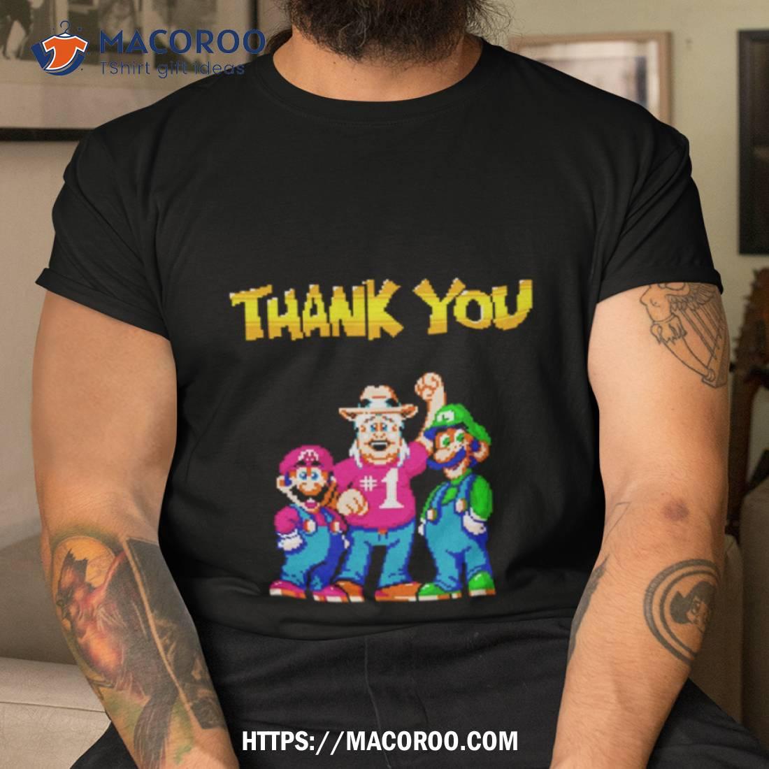 Super Mario Bros Thank You Charles Martinet 16 Bit Pixel Art Fan Gifts Shirt Super Mario Bros Thank You Charles Martinet 16 Bit Pixel Art Fan Gifts Shirt
