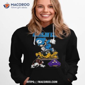 Super Mario Detroit Lions Packers Bears And Vikings Shirt 2 super mario detroit lions packers bears and vikings shirt hoodie 1