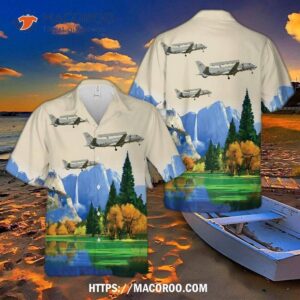 Swedish Air Force Saab S 100d Argus (340 Aew&amp;c) Hawaiian Shirt