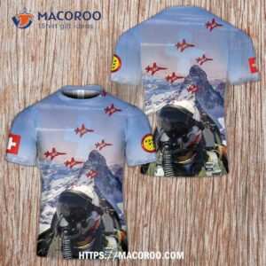 Swiss Air Force Patrouille Suisse Aerobatic Team 3D T-Shirt