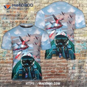 Swiss Air Force Pc-7 Team Aerobatic Display 3D T-Shirt