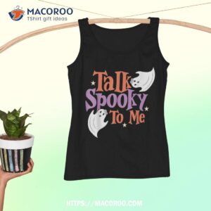 talk spooky to me funny retro halloween costume era shirt tank top