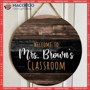 Teacher Appreciation Christmas Gifts,personalized Name Welcome Classroom Signs For Teachers