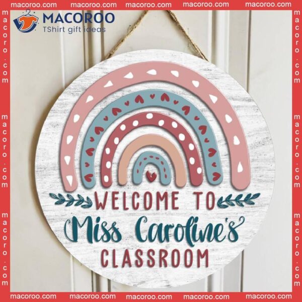 Teacher Christmas Gifts,personalized Name Welcome Classroom Signs For Teachers