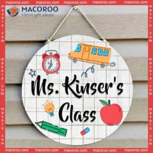 Teacher Door Sign, Gift, Welcome Sign,custom Name Paper Class Sign – Custom Classroom