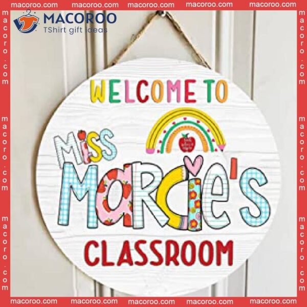 Teacher Door Signs,personalized Signs For Classroom, Classroom Decorations Teachers Elementary Preschool, Appreciation Gifts