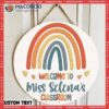 Teacher Name Sign For Door, Rainbow Wall Hanging , Gift Back To School Gift,personalized Door Sign, Classroom