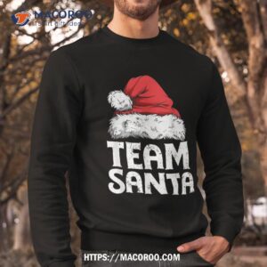 team santa christmas squad family matching pajamas boys short sleeve shirt cute santa claus sweatshirt