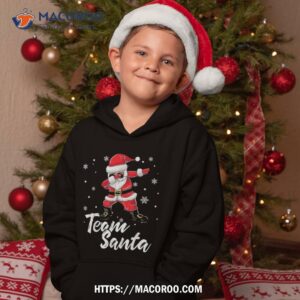 team santa pajama shirt dabbing claus family matching gift santa clause 4 hoodie