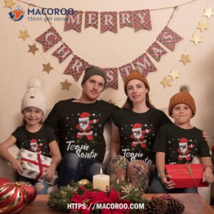 Team Santa Pajama Shirt Dabbing Claus Family Matching Gift, Santa Clause 4
