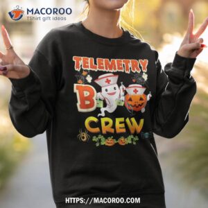 telemetry nurse boo crew ghost witch halloween pumpkin horor shirt sweatshirt 2