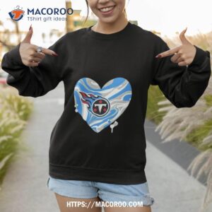 tennessee titans girls youth drip heart dolman shirt sweatshirt